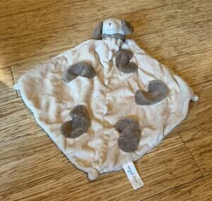 Angel Dear Lovey Security Blanket Puppy Brown Dog Spots Plush Blanky 12”